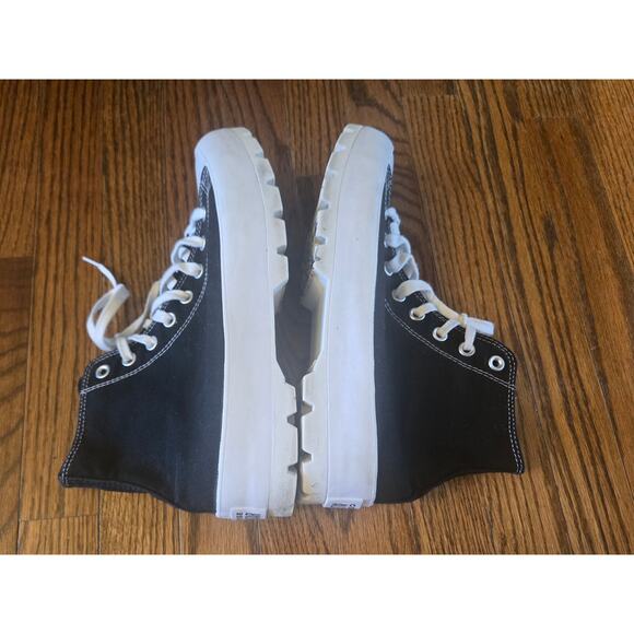 Converse Chuck Taylor All Star High Black White Platform Womens Sneakers Size 11 - Picture 4 of 13
